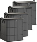 Spacious Moving Storage Bin Zippered Organizer for Clothes，4PC：140L by Unknown