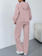 Trendy Queen Womens Oversized Hoodie Wide Leg Pants 2 Piece Lounge Set - Image 4