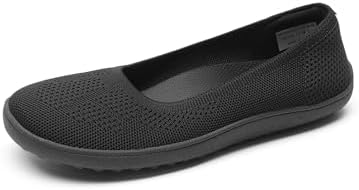 DREAM PAIRS Womens Ballet Wide Toe Arch Support Knit Flats - Image 4