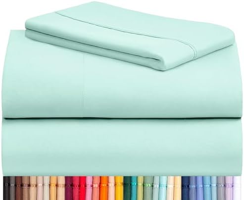 Twin Size Sheets Set, Cooling & Soft Deep Pocket Bed Sheets, 3PC by LuxClub