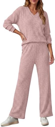 RUMIA Lounge Sets for Women Cozy Travel Matching Sweater Fall Outfits - Image 4