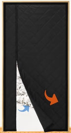 Reversible Magnetic Thermal Insulated Door Cover Curtain for Winter by Unknown
