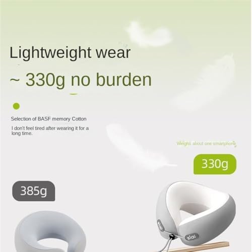 QUQUQ Travel Neck Pillow for Sleeping Pillow Airplane Sleeping Neck Portable Travel U-Shaped Comfortable(Grey) - Image 4