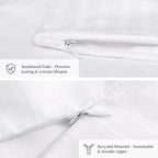 500TC 100% Cotton Pillow Protectors with Zipper, King Size 6 Pack - Image 3