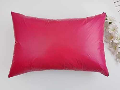 2pcs PU Waterproof Pillowcases with Zipper Pillow Protectors, Dust Proof, Grease Proof, Dog Proof, Extends Pillow Life, Utility Patent Pillow Covers, Beddings (Queen(20"*30"), Rose Red) - Image 2