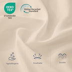 CULVE Bulk Queen Microfiber Flat Sheets Only, 6 Pack (90x102,Beige) - Image 2