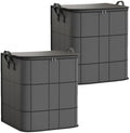 Spacious Moving Storage Bin Zippered Organizer for Clothes，2PC：140L by Unknown