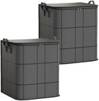 Spacious Moving Storage Bin Zippered Organizer for Clothes，2PC：180L by Unknown