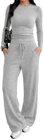 RUMIA Lounge Sets for Women Fall Outfits Sweater Cozy 2 Piece(S-2XL) - Image 3