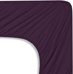 Mocassi Twin XL Sheet Set - Luxury Hotel 1800 Premier Bedding Sheets & Pillowcases - Ultra Soft Breathable & Cooling Bed Sheets - Deep Pocket - Wrinkle Resistant - 4 Piece Set - Twin XL, Purple - Image 5