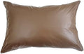 2pcs PU Waterproof Pillowcases With Zipper Pillow Protectors, Dust Proof, Grease Proof, Dog Proof, Extends Pillow Life, Utility Patent Leather Pillow covers, Beddings (King(20"*36"), Bronze) by BECKCOVER