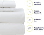 7 Piece Comforter Set Bag Solid Color All Season Soft Down Alternative Blanket & Luxurious Microfiber Bed Sheets, King, Gray Plaid - Image 5