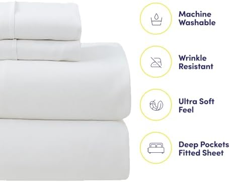 7 Piece Comforter Set Bag Solid Color All Season Soft Down Alternative Blanket & Luxurious Microfiber Bed Sheets, King, Gray Plaid - Image 5