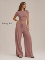 Trendy Queen Women's 2 Piece Matching Summer Lounge Set with Pockets - Image 2