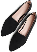 SAILING LU Women's Pointy Toe Ballets Flats PU Leather by SAILINGLUOfficial