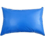 2pcs PU Waterproof Pillowcases with Zipper Pillow Protectors, Dust Proof, Grease Proof, Dog Proof, Extends Pillow Life, Utility Patent Pillow Covers, Beddings (King(20"*36"), Light Blue) by BECKCOVER