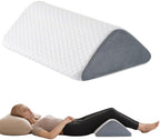 Knee Wedge Pillow 6.3'' for Post-Surgery Recovery-Leg Elevation Support for Sleep Position, Alleviating Lower Back & Hip Pain Enhancing Circulation in Ankles Legs Triangle Pillow with Removable Cover by Ganondorf