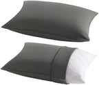 NTBAY Toddler Pillows with Pillowcases Set, 4 Piece 14 x 20, Dark Grey by NTBAY