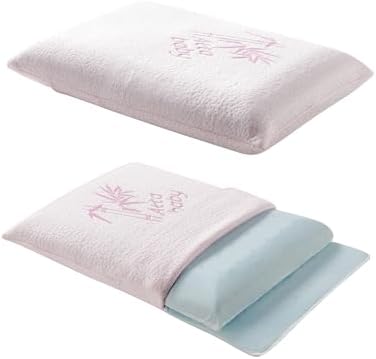 Toddler Pillow, Adjustable Memory Foam Small Pillow for Toddler 2 Years & Above, 13” x 18” Mini Size for Kid Sleeping, Napping or Traveling, Washable No Zipper Pillowcase, Pink by ATTABABY