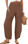 ANRABESS Womens Wide Leg Palazzo Capri Barrel Pants Cropped Trousers by ANRABESS