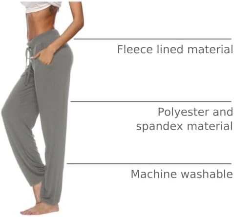 DIBAOLONG Womens Yoga Pants Wide Leg Comfy Drawstring Loose Straight Lounge Running Workout Legging - Image 4