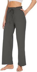 WiWi Pajama Pants for Women Viscose from Bamboo Super Soft Wide Leg Cooling Sweatpants Drawstring Bottoms Sleep Pj Pant S-XXL - Image 4