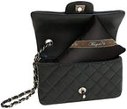 Bag-a-Vie Handbag Shaper Pillow Luxury Handbag & Purse Shaper - [Tres Mini] 7' x 4.5' - Fits Mini Flap and Clutches - Black by BagaVie