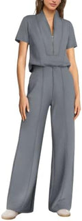 SENSERISE Jumpsuits for Women Dressy Short Sleeve Jumpsuit by Senserise