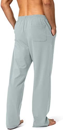 Pudolla Men's Cotton Yoga Sweatpants Athletic Casual Pants with Pockets - Image 3