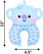 LINE FRIENDS Official BT21 Baby Tatton Reversible Neck Pillow - KOYA, 2-Side Travel Neck Pillow Cushion for Airplane, Road Trip Essentials, Kpop Merch, Gift for Girls and Kpop Fans, 1 Count - Image 6