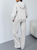 Trendy Queen Womens Oversized Hoodie Wide Leg Pants 2 Piece Lounge Set - Image 4