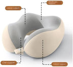 QUQUQ Travel Neck Pillow for Sleeping Portable Detachable Nap Neck Pillow Travel U-Shaped Comfortable(Purple) - Image 6