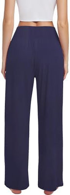 Kivdol 3PACK Women's Casual Loose Wide Leg Cozy Pants Yoga High Waisted Sweatpants Comfy Lounge Pants with Pants with Pockets - Image 3