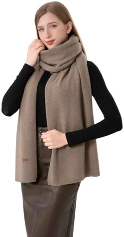 Cashmere Wrap Soft Knitted Scarf Stole for Women Airplane Travel Blanket Shawl 87x28 IN Extra Large Pashmina - Image 4