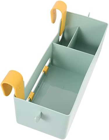Light Green Bedside Hanging Storage Basket with Multi-pockets by EaseLiving