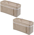 2Pcs Portable Bedside Hanging Caddy (Beige ) by Unknown
