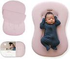 snuggle me Organic Newborn Baby Infant Lounger Pillow & Travel Bag - Petal by SnuggleMeOrganic