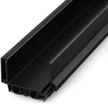 FoldTier 1 Pcs 42'' U Shaped Door Sweep for Bottom of Exterior Door, Black by FoldTier