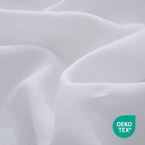 100% French Linen Pillowcase Set of 2, Natural Pure Linen Pillow Covers - Image 5
