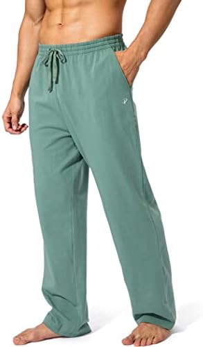 Pudolla Men's Cotton Yoga Sweatpants Athletic Casual Pants with Pockets by PudollaSports