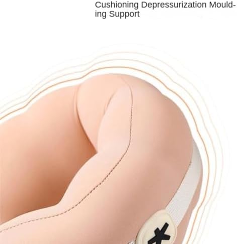 QUQUQ Travel Neck Pillow for Sleeping U-Shaped Portable Travel Neck Pillow Suitable for Support On Airplanes Comfortable(Grey) - Image 5