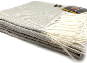 Alpaca Home | Dynasty Throw Blanket | 100% Pure Baby Alpaca Wool • Hypoallergenic, Soft & Cozy • Ethically Sourced | Softer & Warmer Than Wool (Reading R.R.) - Image 3