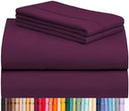 Twin Size Sheets Set, Cooling & Soft Deep Pocket Bed Sheets, 3PC by LuxClub