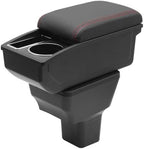 YJYWZH Armrest Box for Nissan Versa Almera Accessories, Red Thread by YJYWZH
