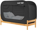 Bed Tent Canopy Twin Pop Up Blackout Privacy Sleep Tent for Kids and Adult by YAVIL