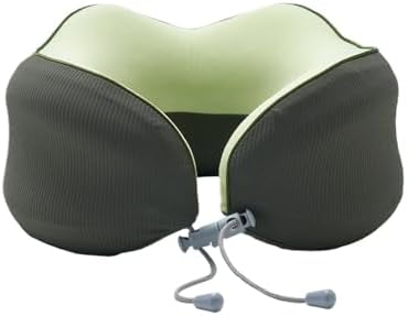 QUQUQ Travel Neck Pillow for Sleeping Slow Rebound U-Shaped Pillow Nap Portable Travel Comfortable(Green) by Unknown