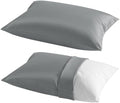 NTBAY Toddler Pillows with Pillowcases Set, 4 Piece 13 x 18, Dark Grey by NTBAY