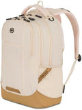 SWISSGEAR Cecil 18-Inch Laptop Backpack Fits 16-Inch Laptop, Travel Daypack with Organizer Pockets, Water Bottle Holders & Padded Straps – Cream/Warm Sand by SwissGear