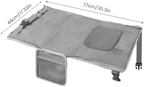 Toddler Travel Bed, Toddler Airplane Bed, Portable Airplane Seat Extender Travel for Toddlers, Lightweight Oxford Fabric - Gray - Image 2