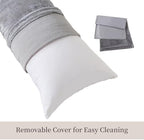 WhatsBedding Memory Foam Body Pillow with Cover, Long Bed Pillow for Adults - Image 5